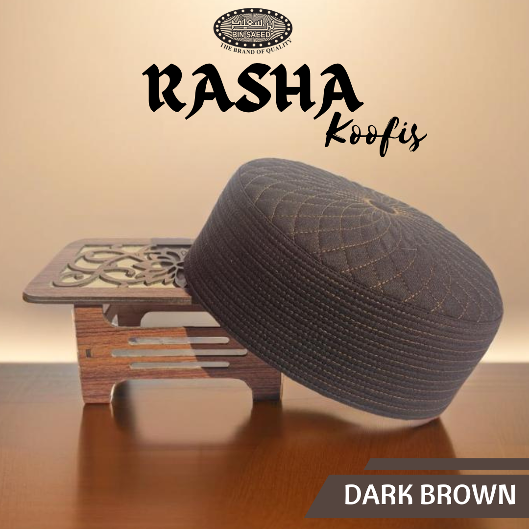 Dark Broown Rasha Koofi